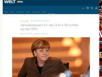 Bild zum Artikel: Nach dem Anschlag in Berlin: Jahresbestwert für die CDU – 18 Punkte vor der SPD