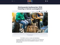 Bild zum Artikel: Zehntausende Asylbewerber 2016 freiwillig in Heimat zurückgekehrt