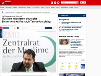 Bild zum Artikel: 'Auf Kosten unserer Sicherheit' - Muslime kritisieren deutsche Sicherheitskräfte nach Terror-Anschlag