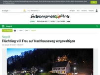 Bild zum Artikel: Nagold: Flüchtling will Frau auf Nachhauseweg vergewaltigen