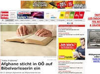 Bild zum Artikel: Flüchtling sticht auf Bibelvorleserin ein