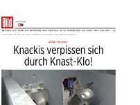 Bild zum Artikel: Ab durch die Wand … - Knackis verpieseln sich durch Knast-Klo!