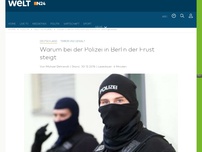 Bild zum Artikel: Terror und Gewalt: Warum bei der Polizei in Berlin der Frust steigt