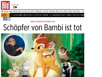 Bild zum Artikel: Disney-Zeichner († 106) - Papa von Bambi tot