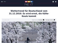 Bild zum Artikel: Es wird ernst, die Kälte-Keule kommt