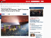 Bild zum Artikel: Polizeipräsident rechtfertigt sich - 'Pauschale Verurteilung': 'Nafri'-Tweet der Kölner Polizei sorgt für Wirbel