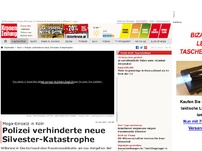 Bild zum Artikel: Kölner Polizei verhinderte Silvester-Katastrophe
