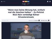 Bild zum Artikel: 'Wenn man keine Ahnung hat, einfach mal die Goschen halten' - Ex-Polizist Nick Hein verteidigt Kölner Silvestereinsatz