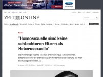 Bild zum Artikel: Familie: 'Homosexuelle sind keine schlechteren Eltern als Heterosexuelle'