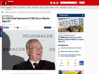 Bild zum Artikel: Bei Diesel-Gate zurückgetreten - Trotz Abgas-Skandal: Ex-VW-Chef Winterkorn bekommt 3100 Euro Rente - täglich!