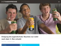 Bild zum Artikel: Einigung bei Jugendschutz: Rauchen nur mehr nach dem 3. Bier erlaubt