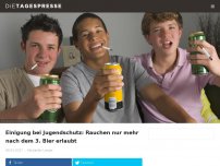 Bild zum Artikel: Einigung bei Jugendschutz: Rauchen nur mehr nach dem 3. Bier erlaubt