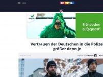 Bild zum Artikel: Vertrauen der Deutschen in die Polizei größer denn je