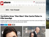 Bild zum Artikel: Leute von heute: Verrückte Urne: 'Star Wars'-Star Carrie Fisher in Pille beerdigt