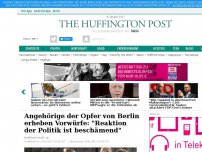 Bild zum Artikel: Angehörige der Opfer von Berlin erheben Vorwürfe: 'Reaktion der Politik ist beschämend'