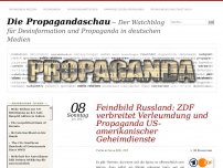 Bild zum Artikel: Feindbild Russland: ZDF verbreitet Verleumdung und Propaganda US-amerikanischer Geheimdienste