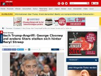 Bild zum Artikel: Meryl Streep - Nach Trump-Angriff: George Clooney und andere Stars stellen sich hinter Meryl Streep
