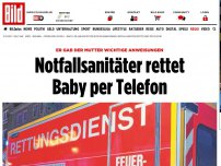 Bild zum Artikel: Mutter wählte die 112 - Notfallsanitäter rettet Baby per Telefon 