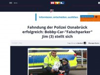 Bild zum Artikel: Fahndung der Polizei Osnabrück erfolgreich: Bobby-Car-'Falschparker' Jim (3) stellt sich