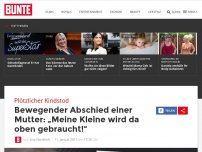 Bild zum Artikel: Plötzlicher Kindstod: „Meine Kleine wird da oben gebraucht!“