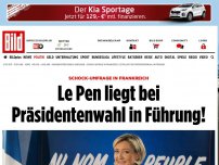 Bild zum Artikel: Umfrage in Frankreich - Le Pen liegt bei Präsidenten- Wahl in Führung!