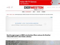Bild zum Artikel: Bezirksregierungen in NRW entscheiden: Eltern müssen ihr Kind bei Schneefall nicht in die Schule schicken