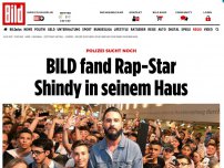 Bild zum Artikel: Polizei sucht noch - BILD fand Rap-Star Shindy daheim