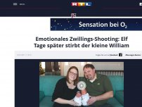 Bild zum Artikel: Emotionales Zwillings-Shooting: Elf Tage später stirbt der kleine William