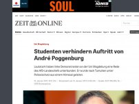 Bild zum Artikel: Uni Magdeburg: Studenten verhindern Auftritt von André Poggenburg
