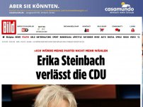 Bild zum Artikel: Paukenschlag in der Union - Erika Steinbach verlässt die CDU