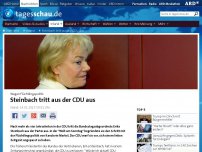 Bild zum Artikel: Steinbach tritt aus der CDU aus