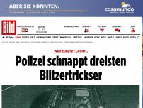 Bild zum Artikel: Wer zuletzt lacht… - Polizei schnappt dreisten Blitzertrickser