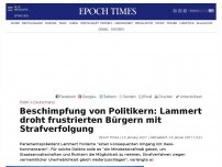 Bild zum Artikel: Beschimpfung von Politikern: Lammert droht unzufriedenen Bürgern mit Strafverfolgung
