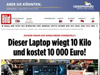 Bild zum Artikel: Zocker-Traum - Diese Laptop wiegt 10 Kilo und kostet 10 000 Euro!