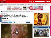 Bild zum Artikel: Zukünftiger US-Präsident - Trump: Merkel hat mit Grenzöffnung 'äußerst katastrophalen Fehler' gemacht