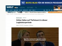 Bild zum Artikel: Umfrage: Grüne fallen auf Tiefstwert in dieser Legislaturperiode