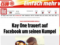 Bild zum Artikel: Harter Rapper ganz weich - Kay One trauert um seinen Kumpel