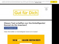 Bild zum Artikel: Diesen Test schaffen nur Hochintelligente! Kannst du ihn knacken?