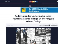 Bild zum Artikel: Teddys aus der Uniform des toten Papas: Malachis einzige Erinnerung an seinen Daddy