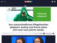 Bild zum Artikel: Von unterschiedlichen Pflegefamilien adoptiert: Audrey und Gracie sehen sich nach neun Jahren wieder