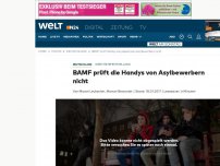 Bild zum Artikel: Identitätsfeststellung: BAMF prüft die Handys von Asylbewerbern nicht