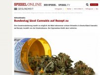 Bild zum Artikel: Schwerkranke: Bundestag lässt Cannabis auf Rezept zu 
