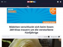 Bild zum Artikel: Mädchen verschluckt sich beim Essen: 269 Kitas trauern um die verstorbene Fünfjährige