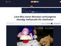 Bild zum Artikel: Lara-Mia (neun Monate) verhungerte elendig: Haftstrafe für Stiefvater