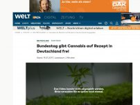 Bild zum Artikel: Einstimmig: Bundestag gibt Cannabis auf Rezept in Deutschland frei
