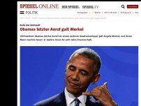 Bild zum Artikel: Ende der Amtszeit: Obamas letzter Anruf galt Merkel