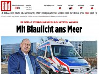 Bild zum Artikel: Der letzte Wunsch - Mit Blaulicht ans Meer