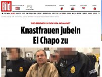 Bild zum Artikel: Drogenboss ausgeliefert - Knastfrauen jubeln El Chapo zu