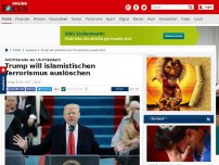 Bild zum Artikel: Antrittsrede als US-Präsident - Trump will islamistischen Terrorismus auslöschen