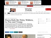 Bild zum Artikel: Hurra-Rufe für Petry, Wilders, Le Pen und Trump